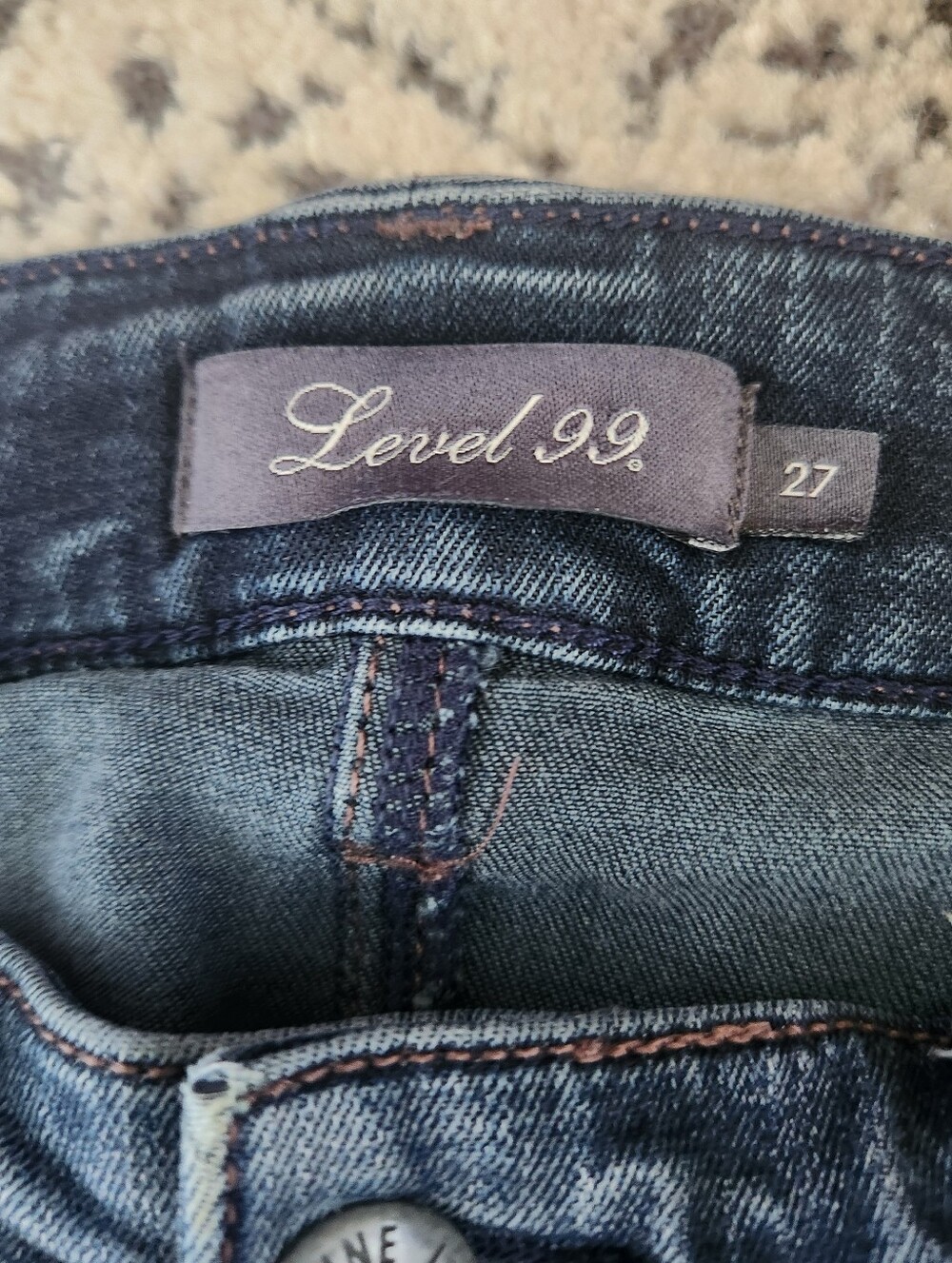 Level 99 Chloe Boot Cut Jeans Low Rise Back Of Hems Frayed Anthropologie 27 - Picture 7 of 15